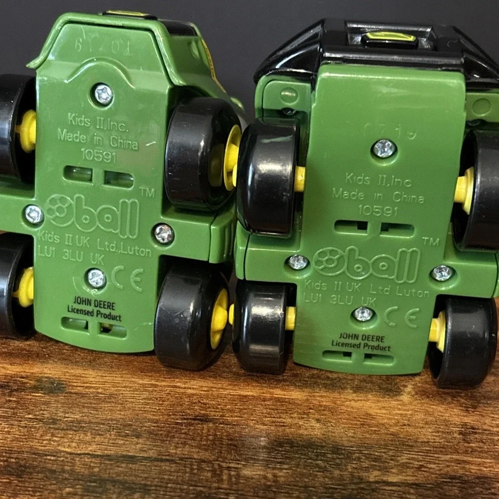 Oball‎ Go Grippers John Deere Vehicles Lot Of 2 Toddler Toy Cars Kids II